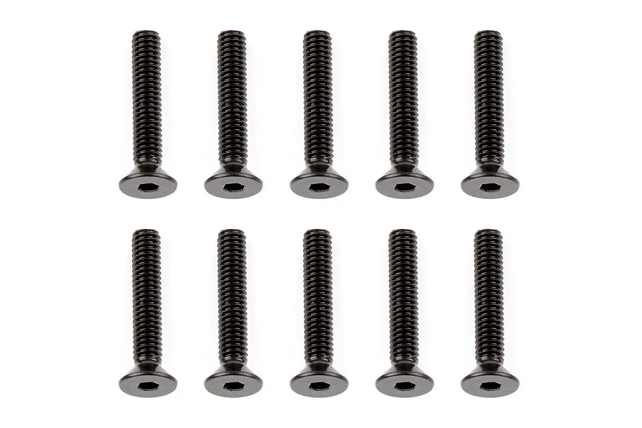 Team Associated 2.5x14mm Fine Thread Countersunk Head Screws 10Pcs image 73160