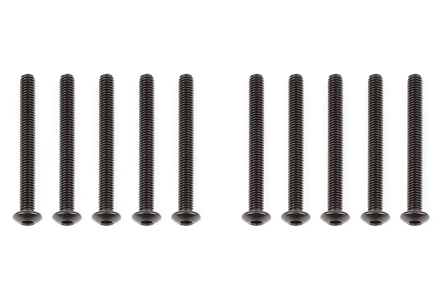 Team Associated 3x28mm Fine Thread Button Head Screws 10Pcs image 73161