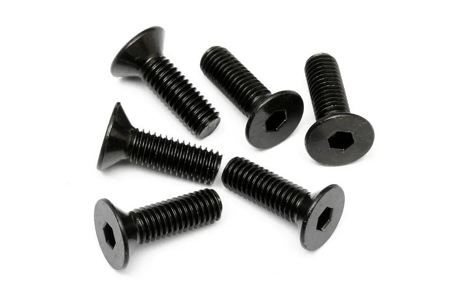 HPI 5x16mm Fine Thread Countersunk Head Screws 6Pcs image 7320