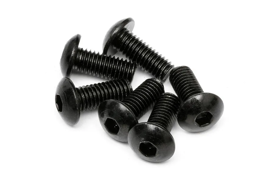 HPI 5x12mm Fine Thread Button Head Screws 10Pcs image 7324