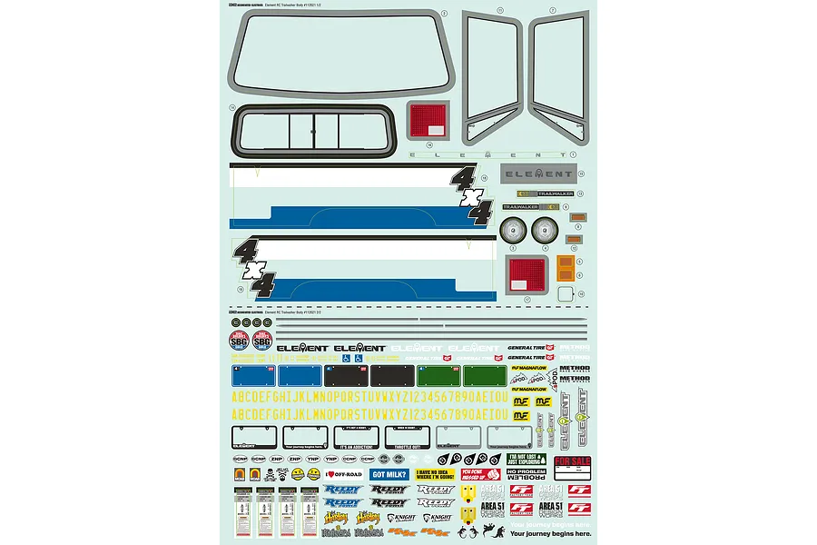 Element RC Trailwalker Body Shell Decals image 73239