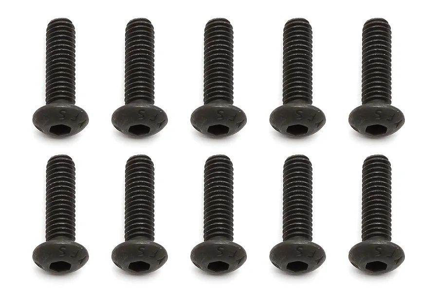 Team Associated 4x14mm Fine Thread Button Head Screws 10Pcs image 73255