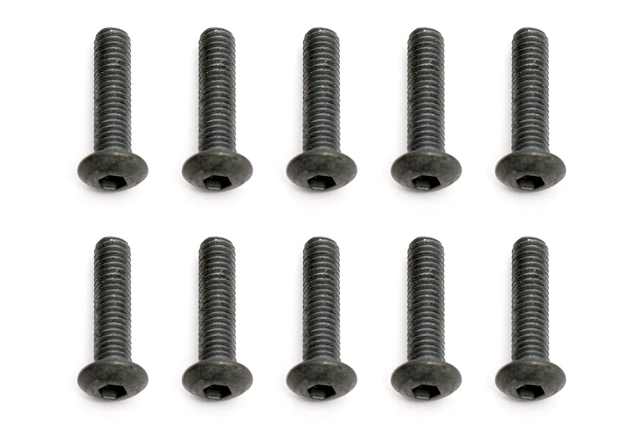 Team Associated 3x12mm Fine Thread Button Head Screws 10Pcs image 73257