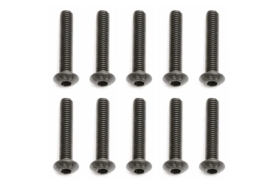Team Associated 3x16mm Fine Thread Button Head Screws 10Pcs image 73258