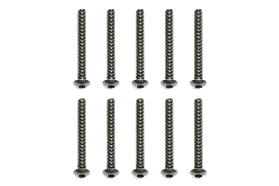 Team Associated 3x26mm Fine Thread Button Head Screws 10Pcs image 73259