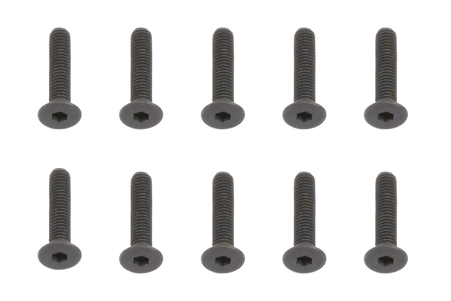 Team Associated 3x14mm Fine Thread Countersunk Head Screws 10Pcs image 73260