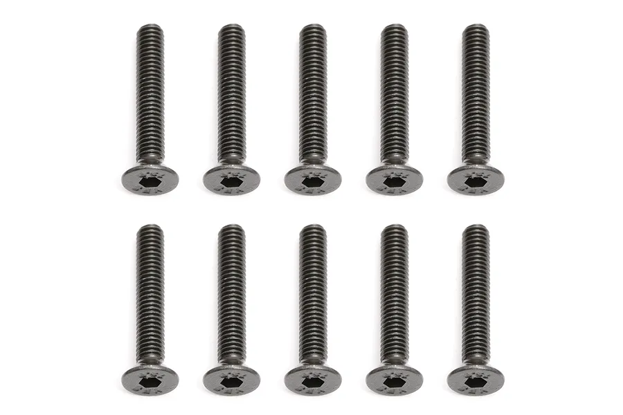 Team Associated 3x18mm Fine Thread Countersunk Head Screws 10Pcs image 73261