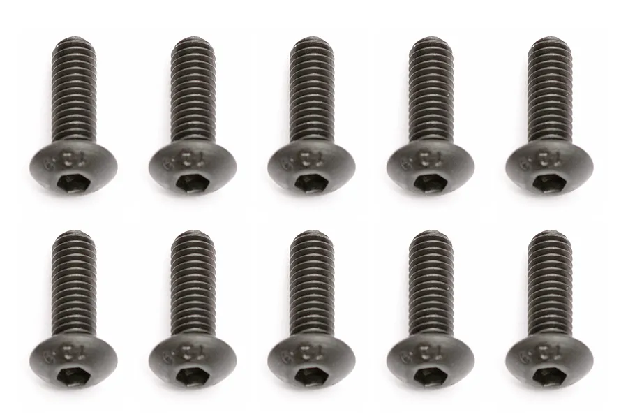 Team Associated 4x12mm Fine Thread Button Head Screws 10Pcs image 73265