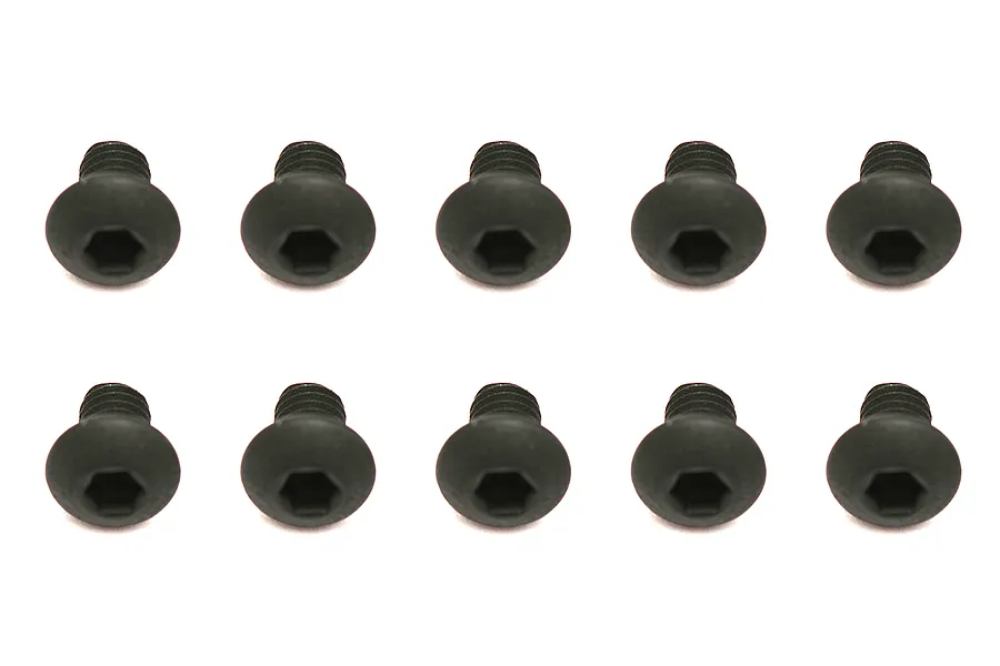 Team Associated 3x4mm Fine Thread Button Head Screws 10Pcs image 73266