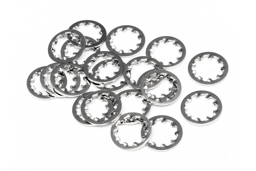 HPI 6x11x1mm Steel Locking Washers 20Pcs image 7328