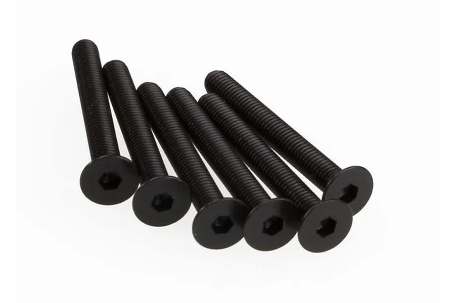 Traxxas 3x25mm Fine Thread Countersunk Head Screws 6Pcs image 73332