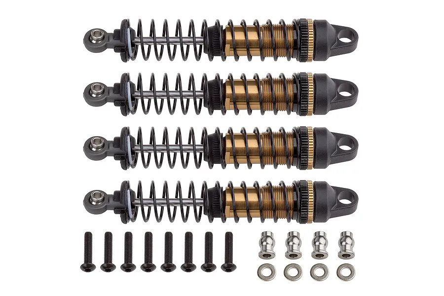 Factory Team Aluminium 90mm Adjustable Shocks Set 4Pcs - Bronze image 73373
