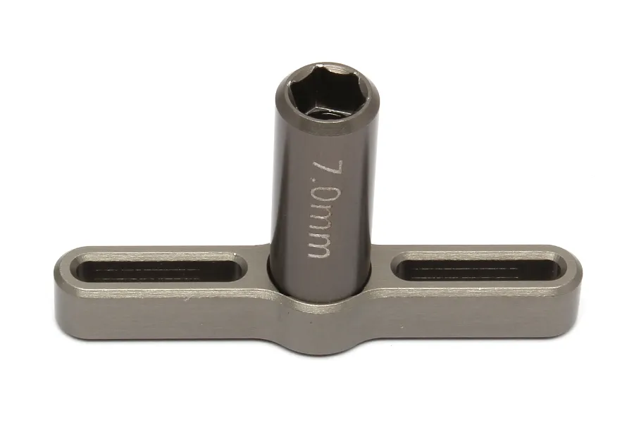 Factory Team Aluminium 7mm T-Handle Nut Driver - Gunmetal image 73385