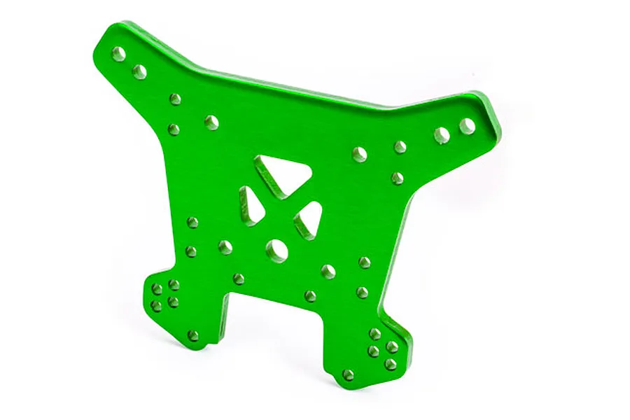 Traxxas Green Aluminium Rear Shock Tower image 73439