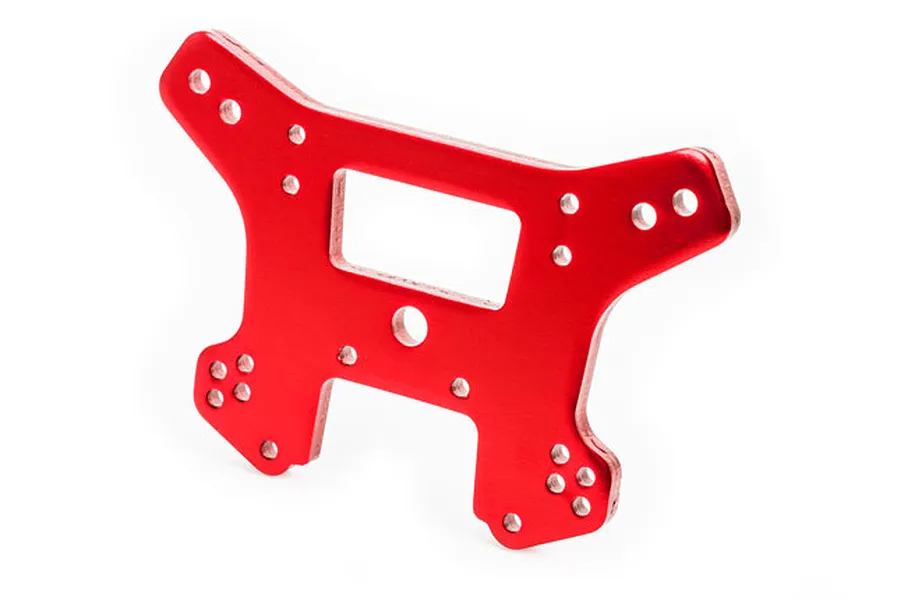 Traxxas Red Aluminium Front Shock Tower image 73444