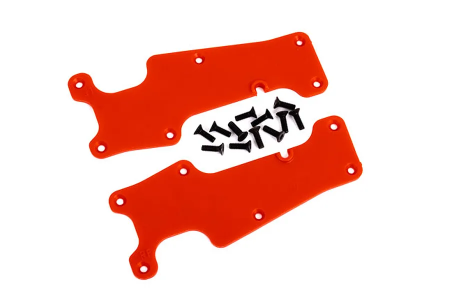 Traxxas Red Front Suspension Arm Covers 2Pcs image 73446