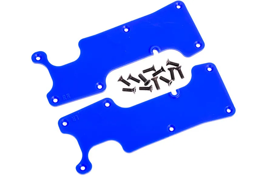 Traxxas Blue Rear Suspension Arm Covers 2Pcs image 73452