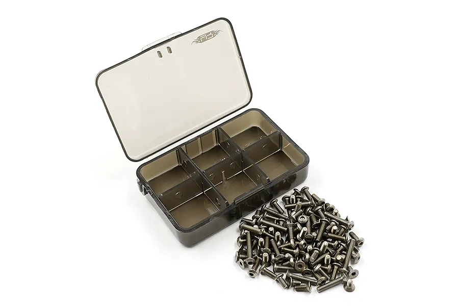 Yeah Racing Titanium Screw Kit w/ Box for Tamiya CC-02 image 73468