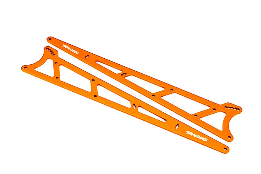 Traxxas Orange Aluminium Wheelie Bar Sideplates 2Pcs image 73592