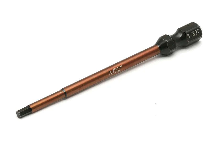 Factory Team 3/32 inch replacement hex driver tip with a copper-colored shaft and black handle attachment point.
