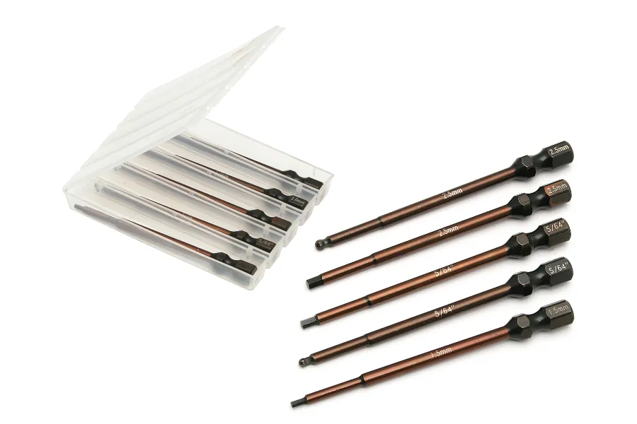 Factory Team Metric Hex Bit Set 5Pcs w/ Carry Case image 73646