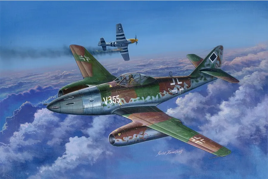 HobbyBoss 1/48 Me 262 A-1a/U5 Jet Fighter Scaled Plastic Model Kit image 73683