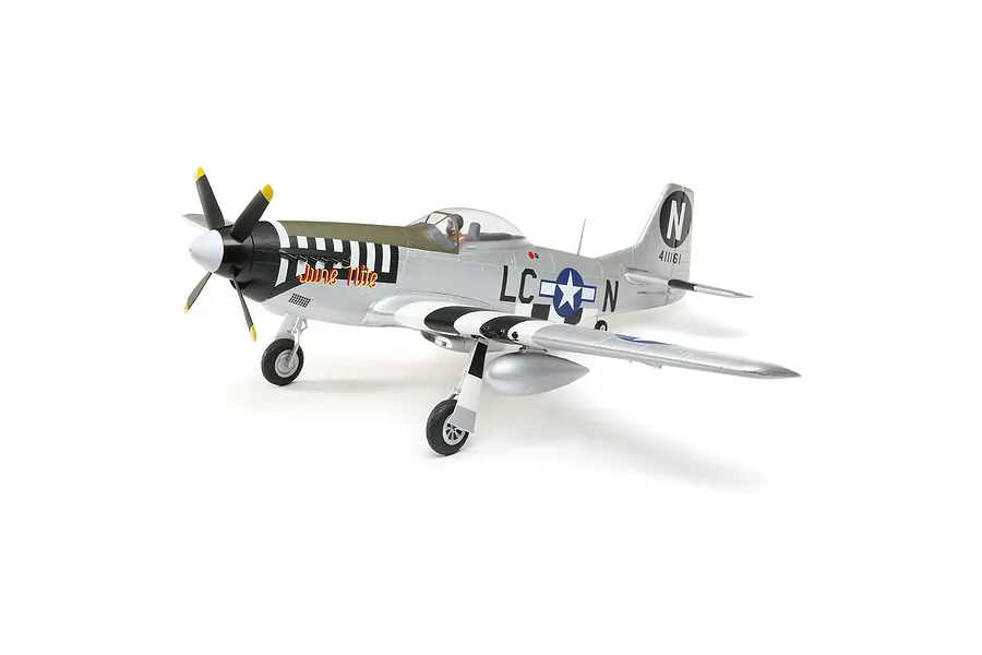E-Flite RC Plane P-51D Mustang 1.2m Warbird BNF Basic with AS3X and Safe Select Technology - June Nite image 73710