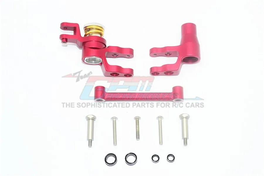 GPM Red Aluminium Steering Bellcrank Set w/ Servo Saver image 73817