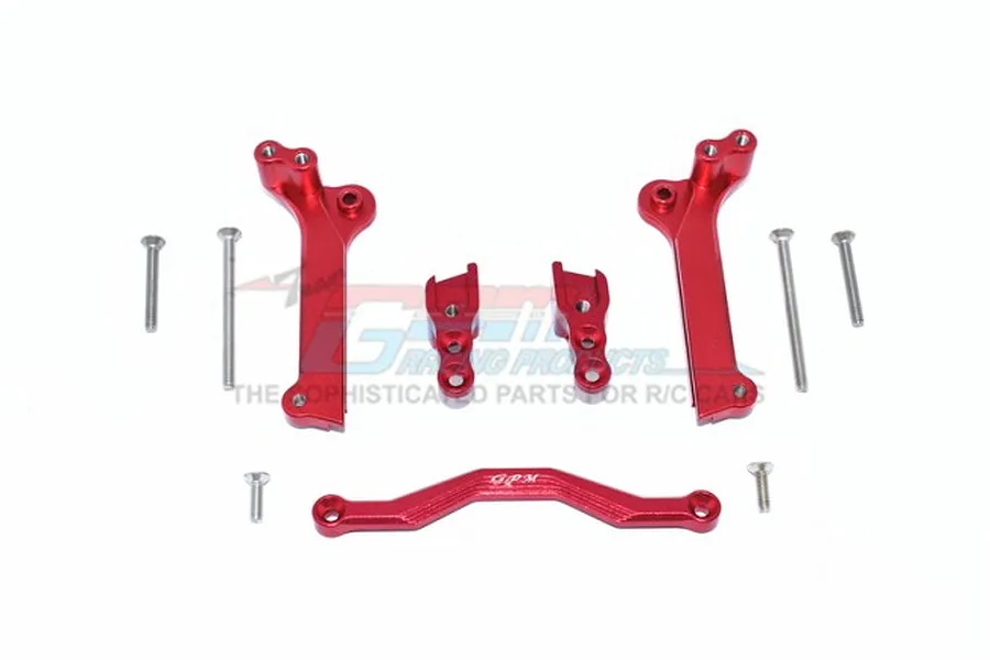 GPM Red Aluminium Front Shock Tower Set image 1