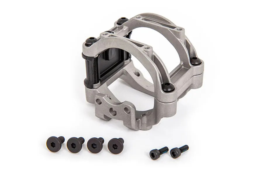 Traxxas Grey Aluminium Upper &amp;amp; Lower Motor Mount Spacer image 73914