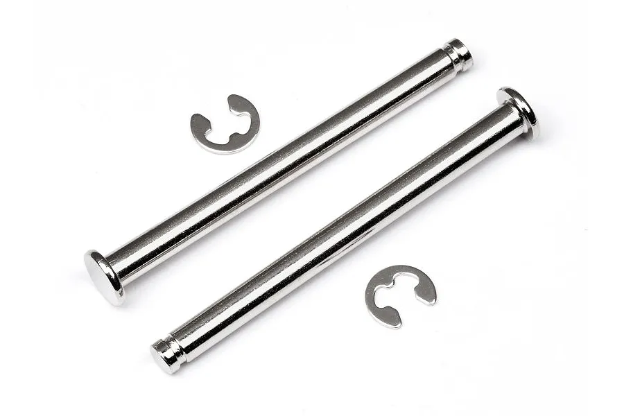 HPI Trophy Buggy/Truggy Front Lower Flanged Suspension Arm Pins 2Pcs w/ E-Clips image 7393