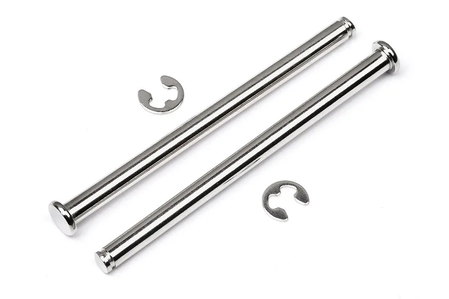 HPI Trophy Buggy/Truggy Rear Lower Flanged Suspension Arm Pins 2Pcs w/ E-Clips image 7394