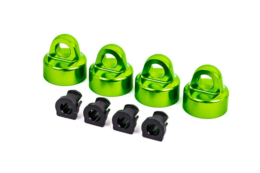 Traxxas Green Aluminium GT-Maxx Shock Caps 4Pcs w/ Spacers image 73935