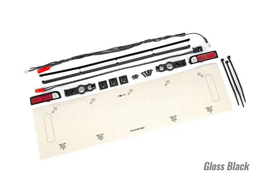 Traxxas Red Tail Lights LED Set w/ Black Trim image 73947