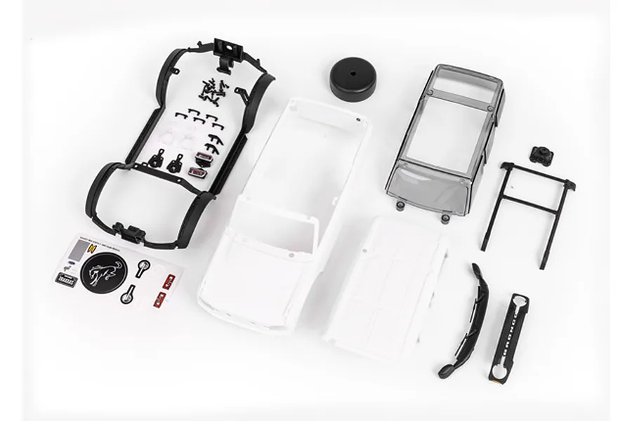 Traxxas 1/18 Ford Bronco Unpainted Body Shell Kit w/ Accessories - White image 73951