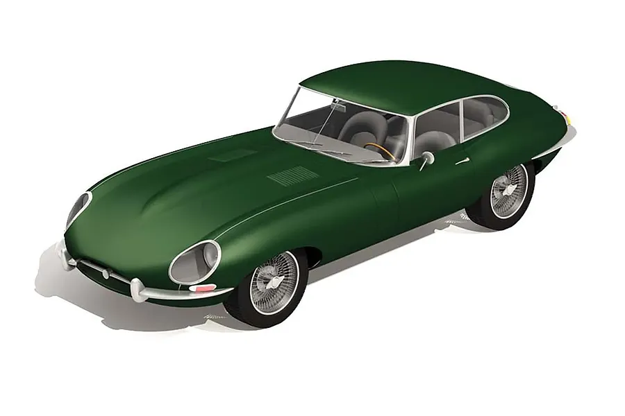 Airfix 1/43 Jaguar E-Type Scaled Plastic Model Starter Kit image 73998