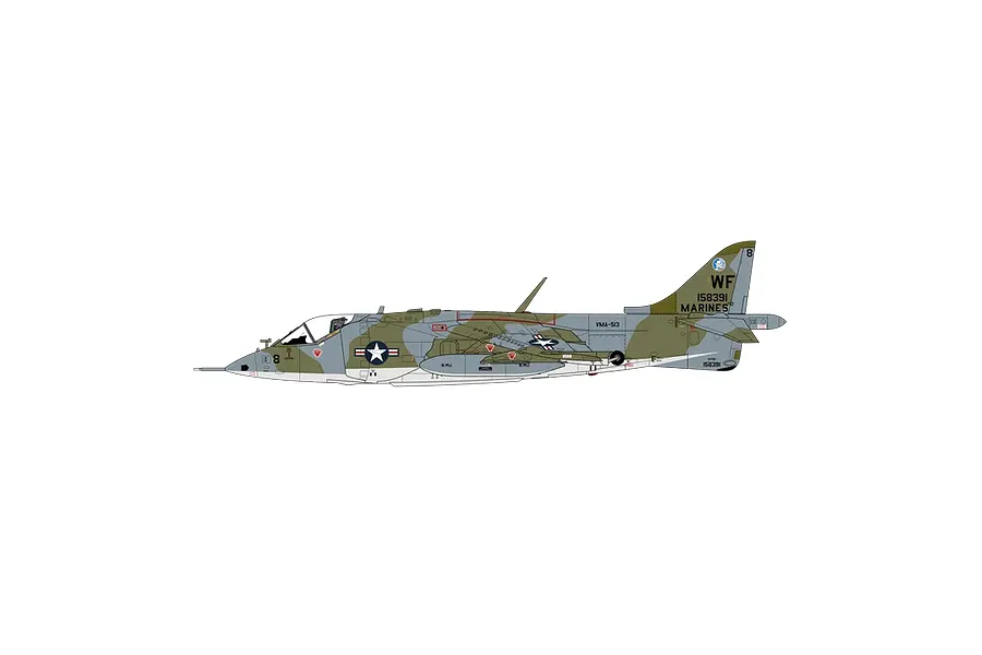 Airfix 1/24 Hawker Siddeley Harrier GR.1 Scaled Plastic Model Kit image 74009