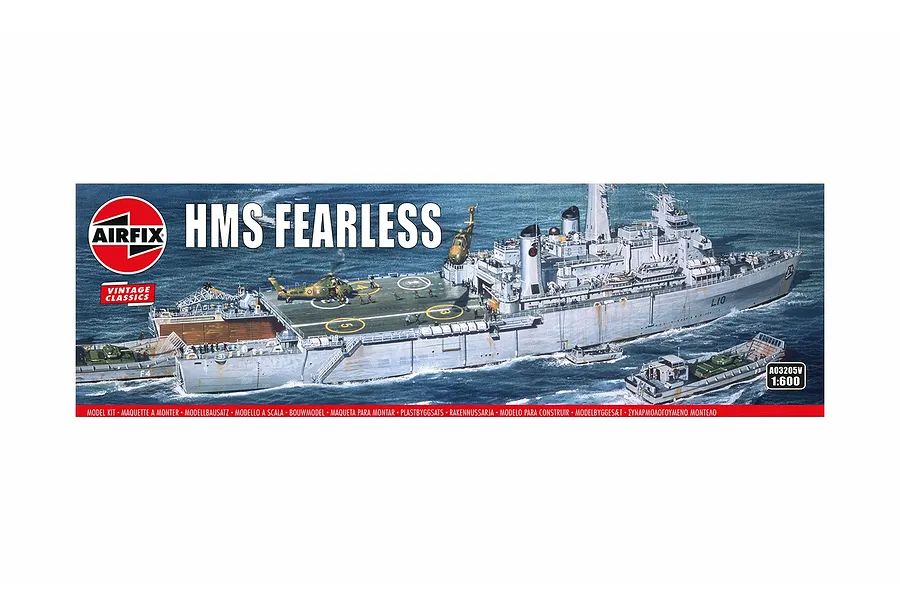 Airfix 1/600 HMS Fearless Scaled Plastic Model Kit image 74040