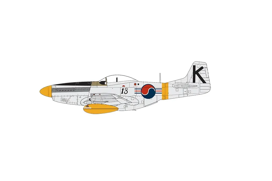 Airfix 1/72 North American F-51D Mustang Scaled Plastic Model Kit image 5