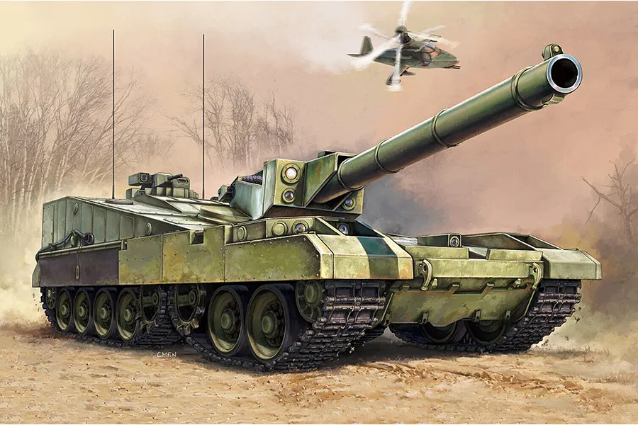 Trumpeter 1/35 Soviet Object 490B Prototype Tank Scaled Plastic Model Kit image 74297