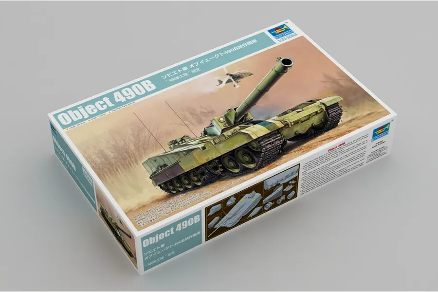 Trumpeter 1/35 Soviet Object 490B Prototype Tank Scaled Plastic Model Kit image 74298