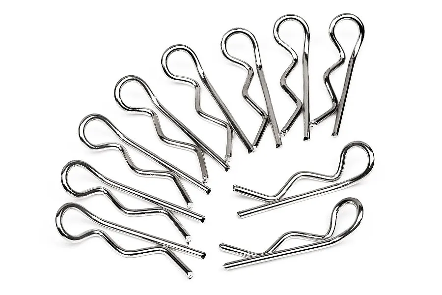 HPI 1.6mm Silver Body Pins 10Pcs image 7432