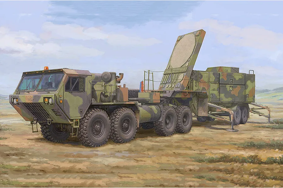 Trumpeter 1/72 US Army M983 HEMTT &amp;amp; MPQ-53 C-Band Tracking Radar Scaled Plastic Model Kit image 74328