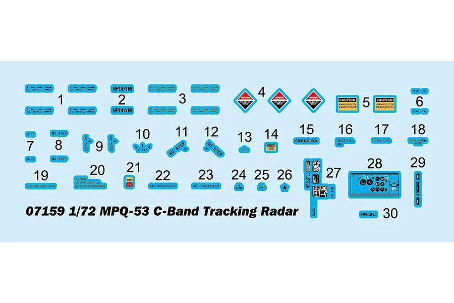 Trumpeter 1/72 US Army M983 HEMTT &amp;amp; MPQ-53 C-Band Tracking Radar Scaled Plastic Model Kit image 74330