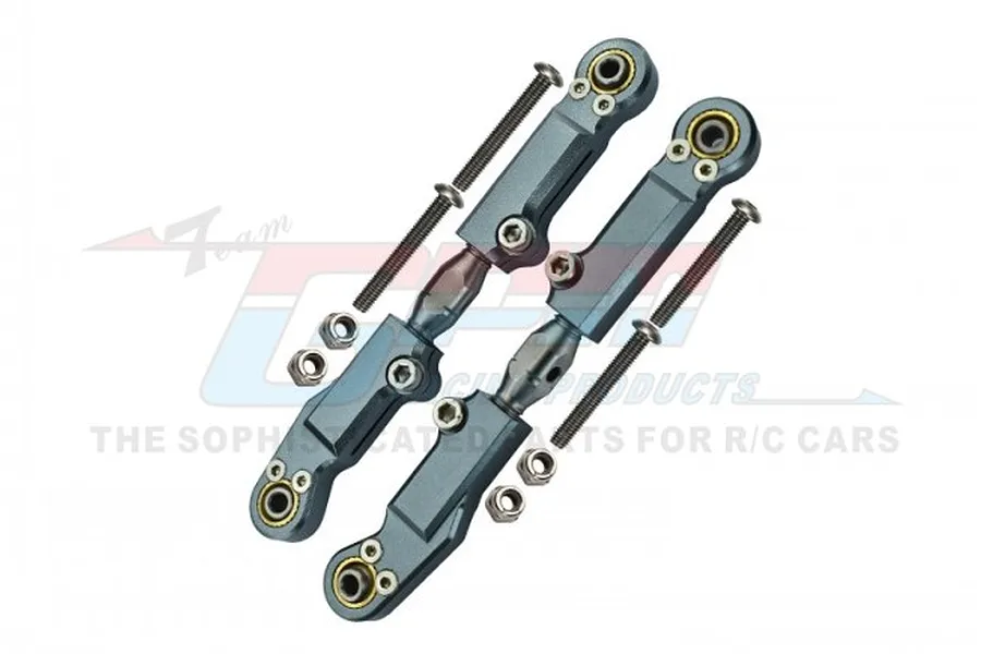 GPM Grey Aluminium &amp;amp; Stainless Steel Adjustable Rear Turnbuckles 2Pcs image 74400