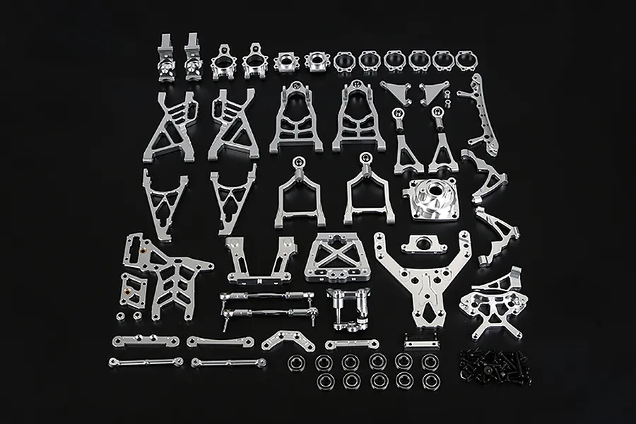 Rovan Baja Silver Aluminium Complete Suspension Upgrade Kit image 74410