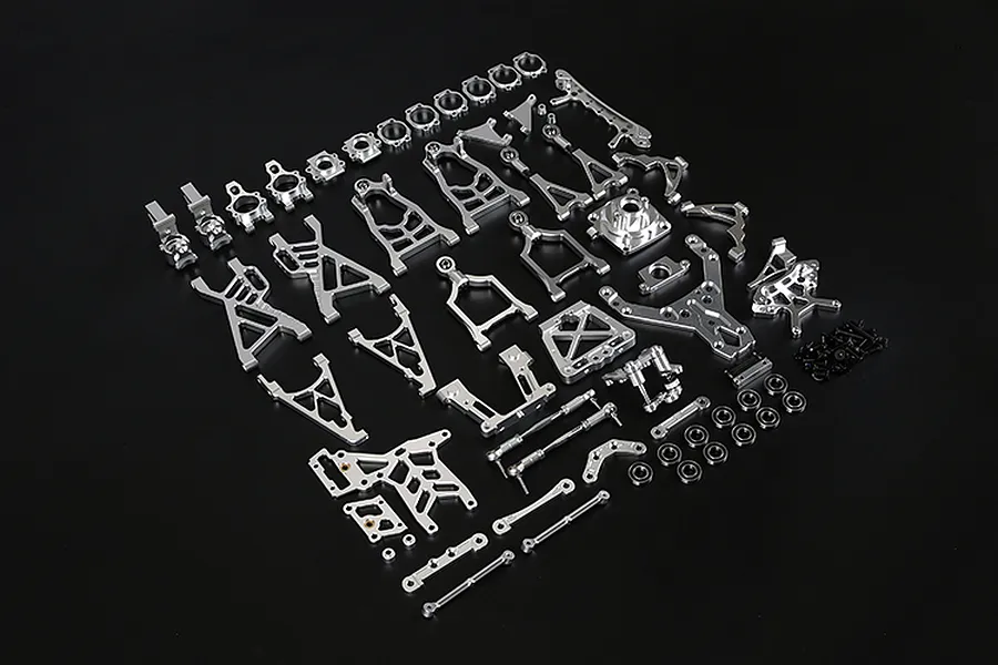 Rovan Baja Silver Aluminium Complete Suspension Upgrade Kit image 74411
