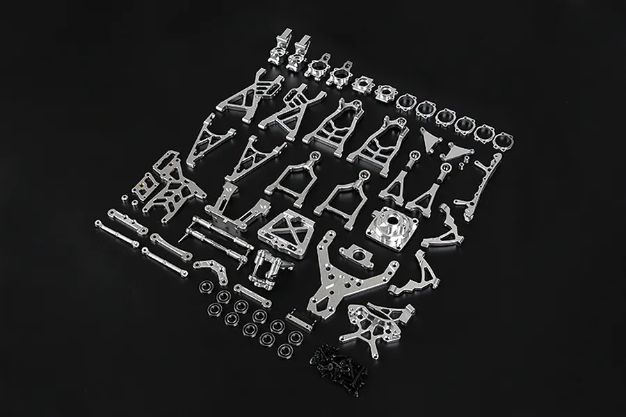 Rovan Baja Silver Aluminium Complete Suspension Upgrade Kit image 74412