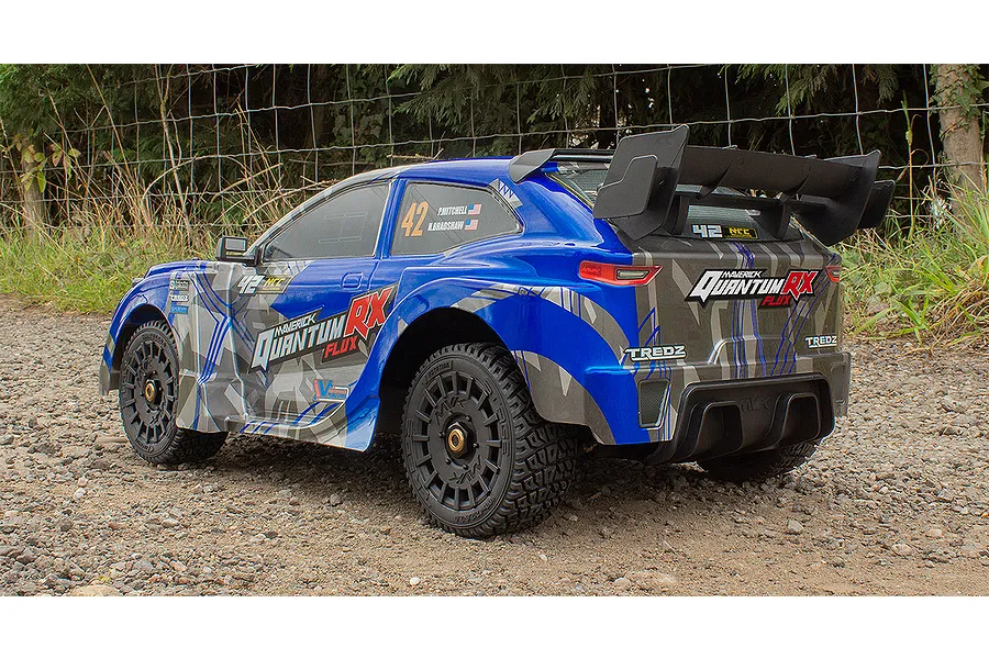 Maverick Quantum RX Flux 4S RC Rally Car Electric Brushless 1/8 Scale RTR - Blue image 74436