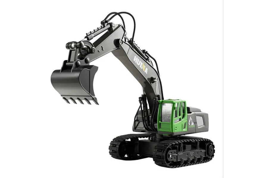 HuiNa 1558 Excavator RC Construction Vehicle Electric 1/18 Scale RTR - Green image 74490